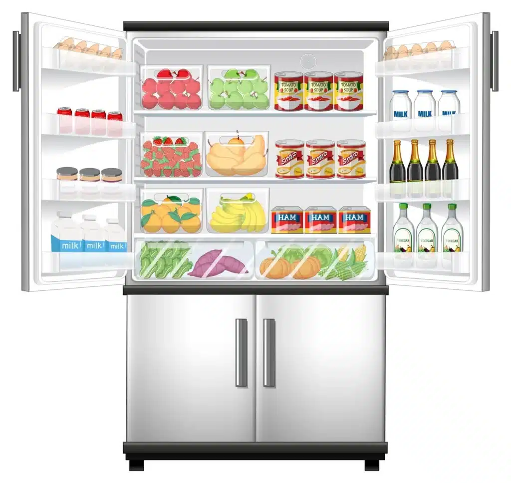 Refrigerador con puerta francesa 