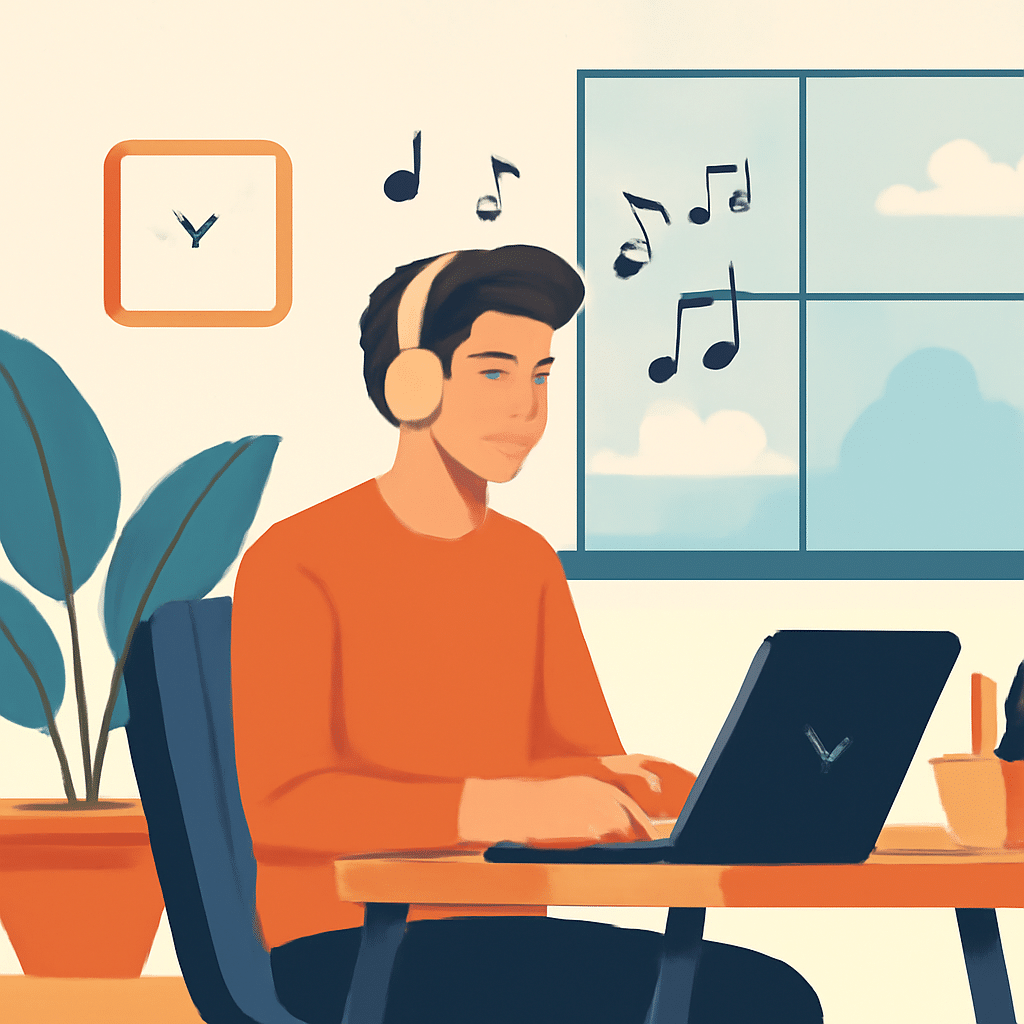 Role of music in creating a productive work environment
