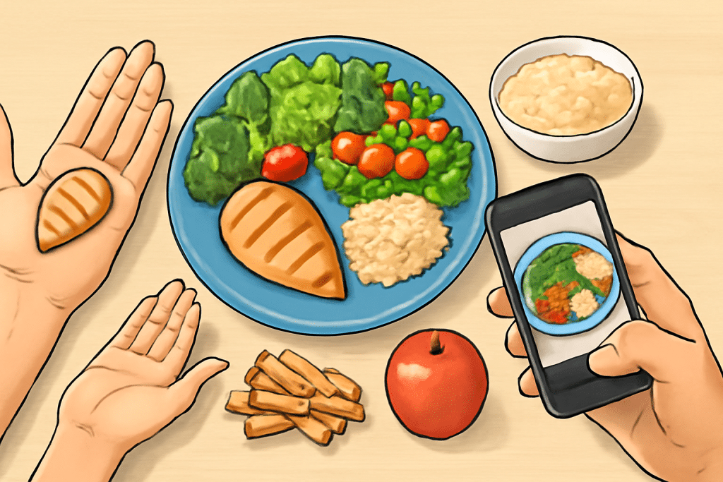 knowing portion sizes without counting